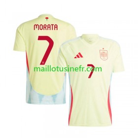 Maillot de Foot Espagne Alvaro Morata 7 Extérieur UEFA EURO 2024